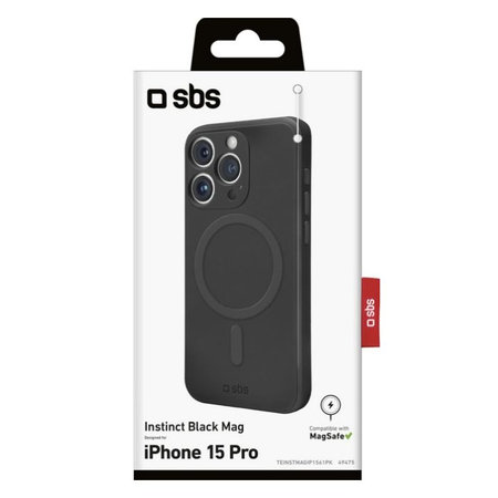 Θήκη Instinct με MagSafe για iPhone 15 Pro | Μαύρο | Black | SBS