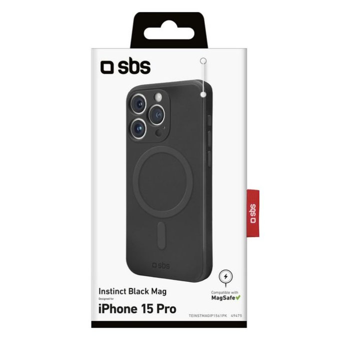 Θήκη Instinct με MagSafe για iPhone 15 Pro | Μαύρο | Black | SBS