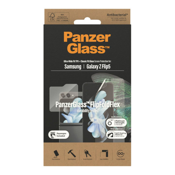Προστατευτική μεμβράνη UWF AB για Samsung Z Flip5, Διάφανο, PanzerGlass