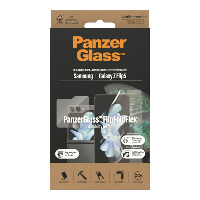 Προστατευτική μεμβράνη UWF AB για Samsung Z Flip5, Διάφανο, PanzerGlass