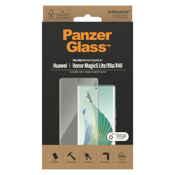 Σκληρυμένο γυαλί UWF για Honor Magic5 Lite, Μαύρο, PanzerGlass