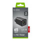 Ταξιδιωτικός αντάπτορας NanoTube 2x USB-C/USB-A, GaN, 65 W PD, μαύρο, SBS
