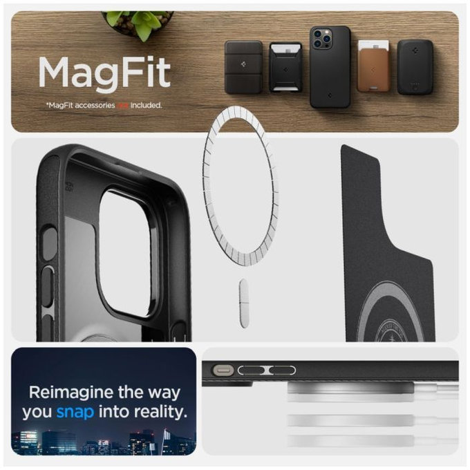 Θήκη Mag Armor με MagSafe για iPhone 14 Pro | Matte Black | Spigen