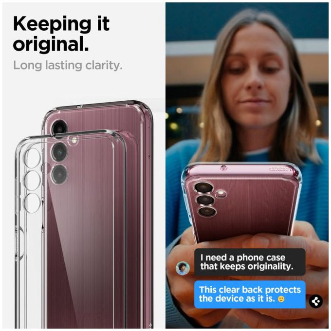 Θήκη Liquid Air για Samsung A14 5G | Transparent | Crystal Clear | Spigen