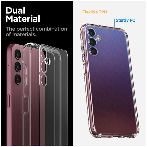 Θήκη Liquid Air για Samsung A14 5G, Transparent, Crystal Clear, Spigen