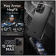 Θήκη Mag Armor με MagSafe για iPhone 15 Pro Max, Matte Black, Spigen