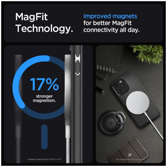 Θήκη Mag Armor με MagSafe για iPhone 15 Pro, Matte Black, Spigen