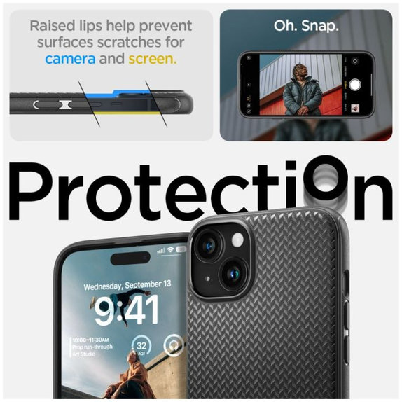 Θήκη Mag Armor με MagSafe για iPhone 15, Matte Black, Spigen