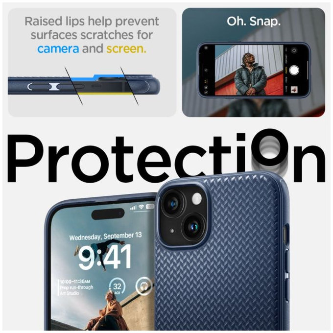 Θήκη Mag Armor με MagSafe για iPhone 15 | Navy Blue | Spigen