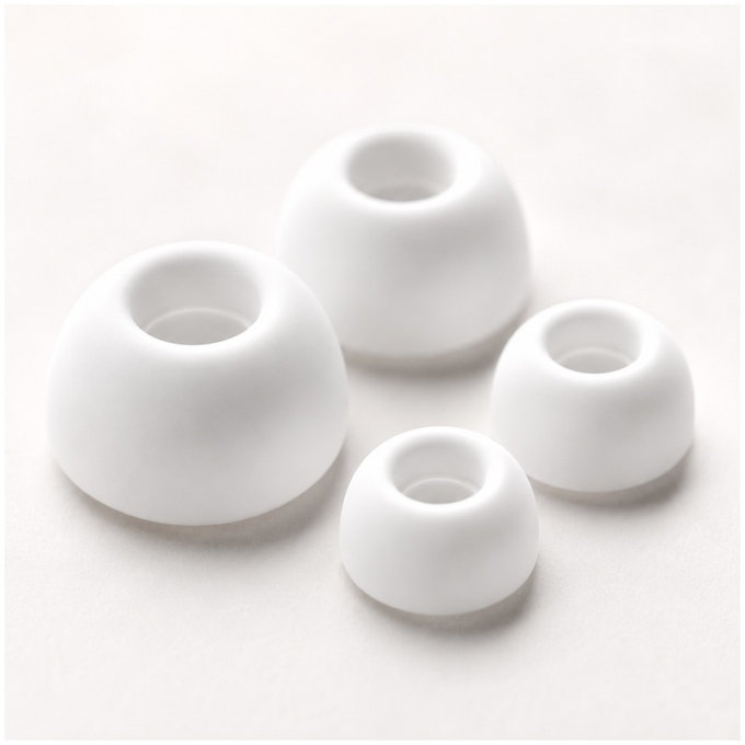 AirPods Pro Tips, Σετ 2τμχ (L, S), λευκό, White, FixPremium