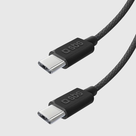 SBS - Καλώδιο USB-C/USB-C, 60W, PD, 1.5m, μαύρο