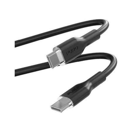 Καλώδιο USB-C / USB-C, 60W, Soft (1.5m), Μαύρο | Black | PURO