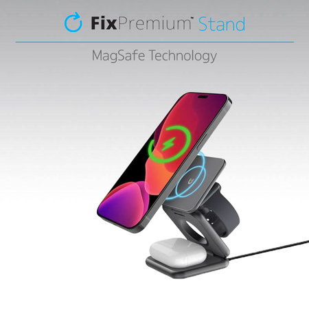 Μαγνήτης για MagSafe, Ασημί | Silver | FixPremium