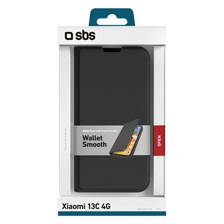 Θήκη Book Wallet Lite για Xiaomi Redmi 13C | Μαύρο | Black | SBS