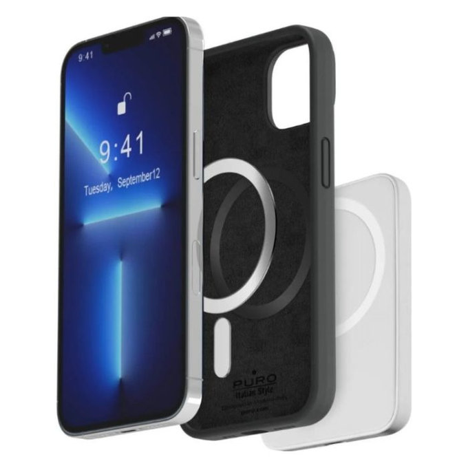 Θήκη ICON MAG με MagSafe για iPhone 14 Pro | Μαύρο | Black | PURO