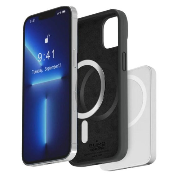 Θήκη ICON MAG με MagSafe για iPhone 14 Pro Max | Μαύρο | Black | PURO
