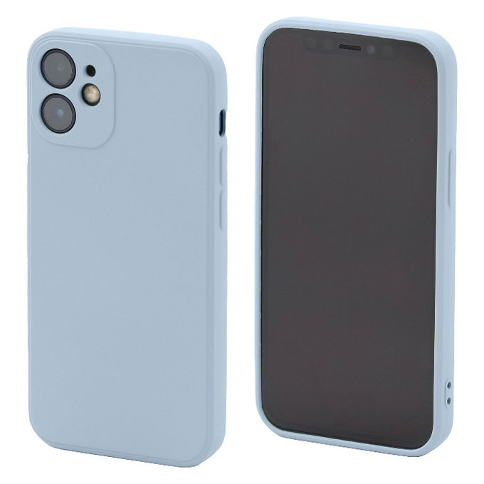 Θήκη Silicone για iPhone 12 mini | Ανοιχτό Μπλε | Light Blue | FixPremium