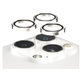 Προστατευτικό φακού κάμερας Hoops για iPhone 15 Pro/15 Pro Max, White Metal, PanzerGlass