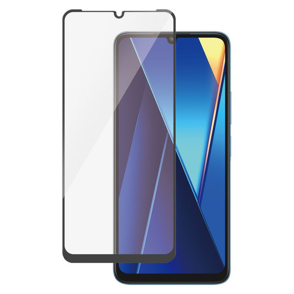 Σκληρυμένο γυαλί UWF για Xiaomi Redmi 13C, Μαύρο, PanzerGlass