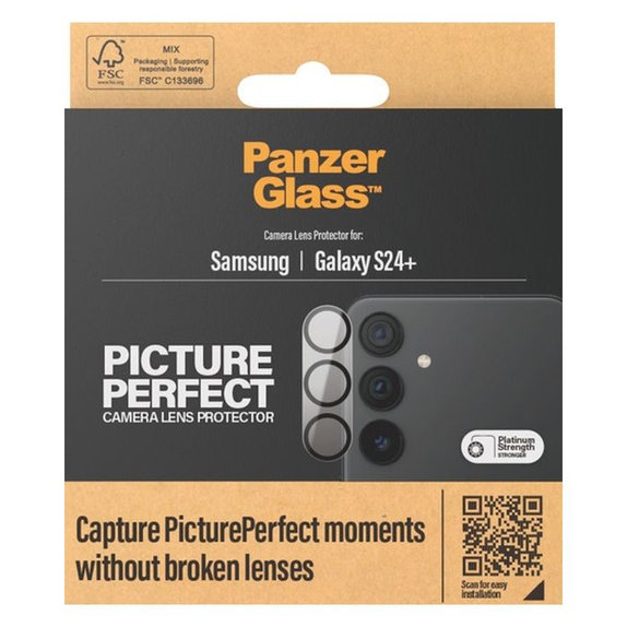 Προστατευτικό Φακού Κάμερας PicturePerfect για Samsung S24+, Μαύρο, Black, PanzerGlass