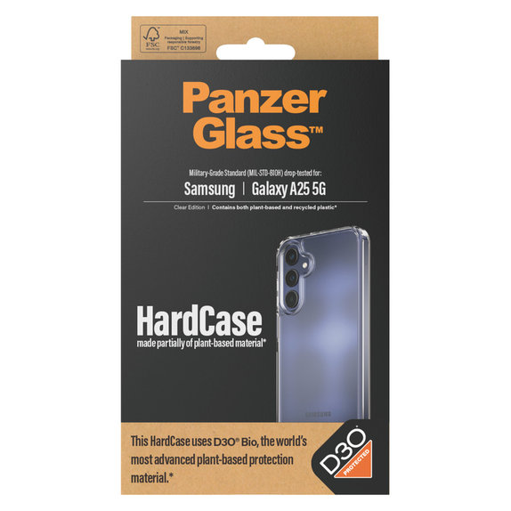 Θήκη HardCase D3O για Samsung Galaxy A25 5G, Διάφανο, PanzerGlass