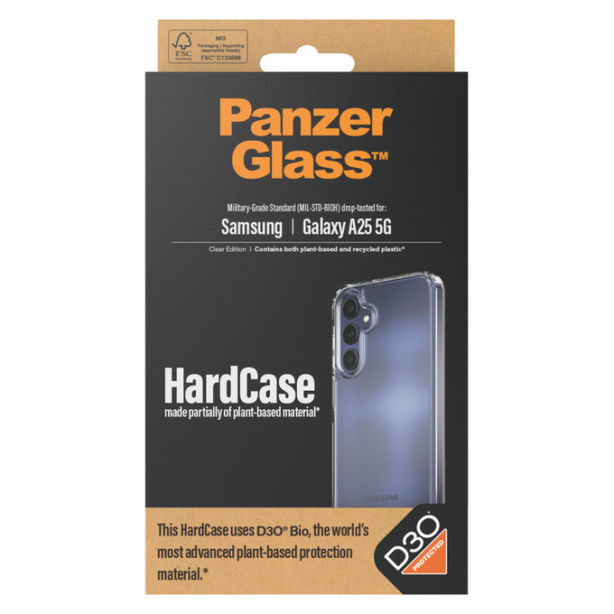 Θήκη HardCase D3O για Samsung Galaxy A25 5G, Διάφανο, PanzerGlass