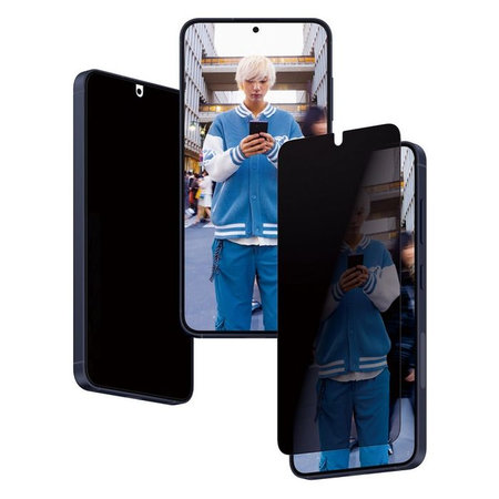 Προστατευτικό Γυαλί Re:Fresh UWF Privacy με εφαρμοστή για Samsung S24 | Μαύρο | Black | PanzerGlass