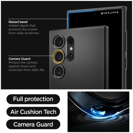 Θήκη Thin Fit για Samsung S24 Ultra | Μαύρο | Black | Spigen