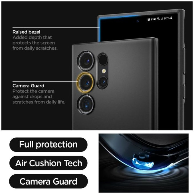 Θήκη Thin Fit για Samsung S24 Ultra | Μαύρο | Black | Spigen