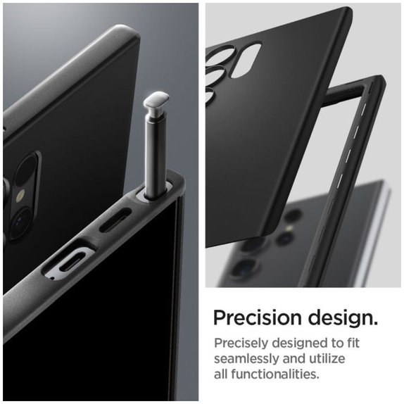 Θήκη Thin Fit για Samsung S24 Ultra, Μαύρο, Black, Spigen