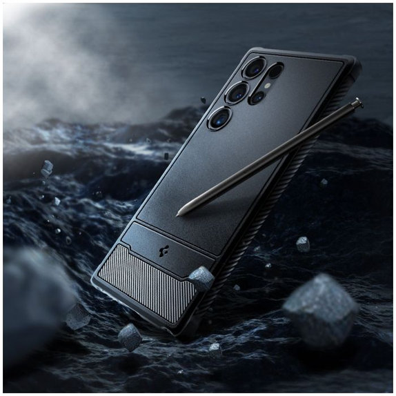 Θήκη Rugged Armor για Samsung S24 Ultra, Matte Black, Spigen
