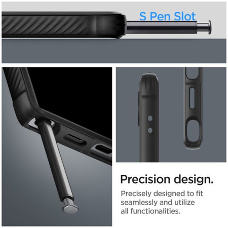 Θήκη Rugged Armor για Samsung S24 Ultra | Matte Black | Spigen