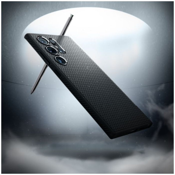 Θήκη Liquid Air για Samsung S24 Ultra, Matte Black, Spigen