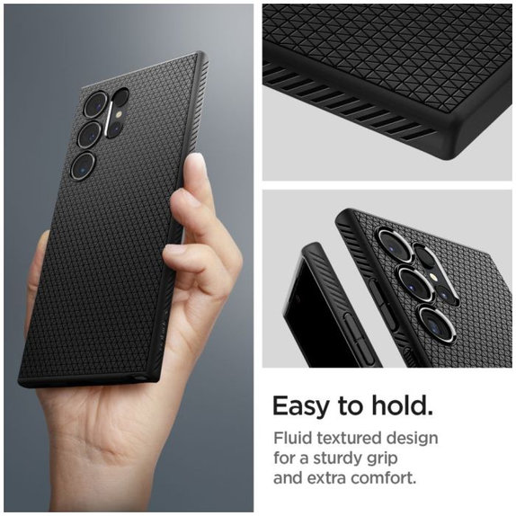 Θήκη Liquid Air για Samsung S24 Ultra, Matte Black, Spigen