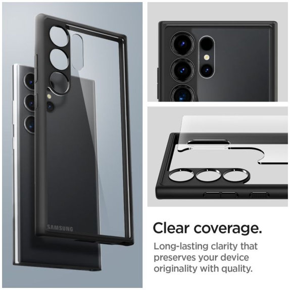 Θήκη Ultra Hybrid για Samsung S24 Ultra, Matte Black, Spigen