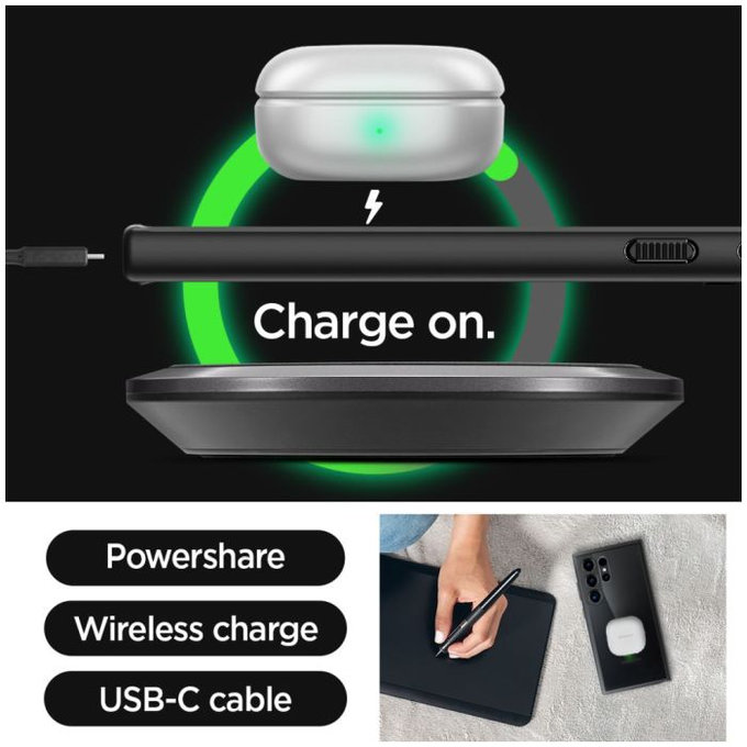 Θήκη Ultra Hybrid για Samsung S24 Ultra | Matte Black | Spigen