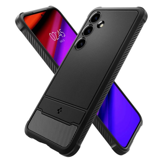 Θήκη Rugged Armor για Samsung S24+, Matte Black, Spigen