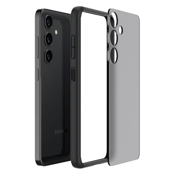 Θήκη Ultra Hybrid για Samsung S24+, Ματ Transparent, Frost Black, Spigen