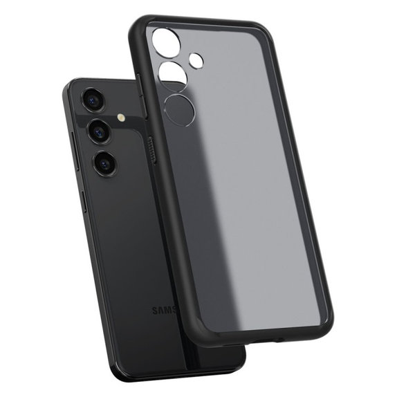 Θήκη Ultra Hybrid για Samsung S24+, Ματ Transparent, Frost Black, Spigen
