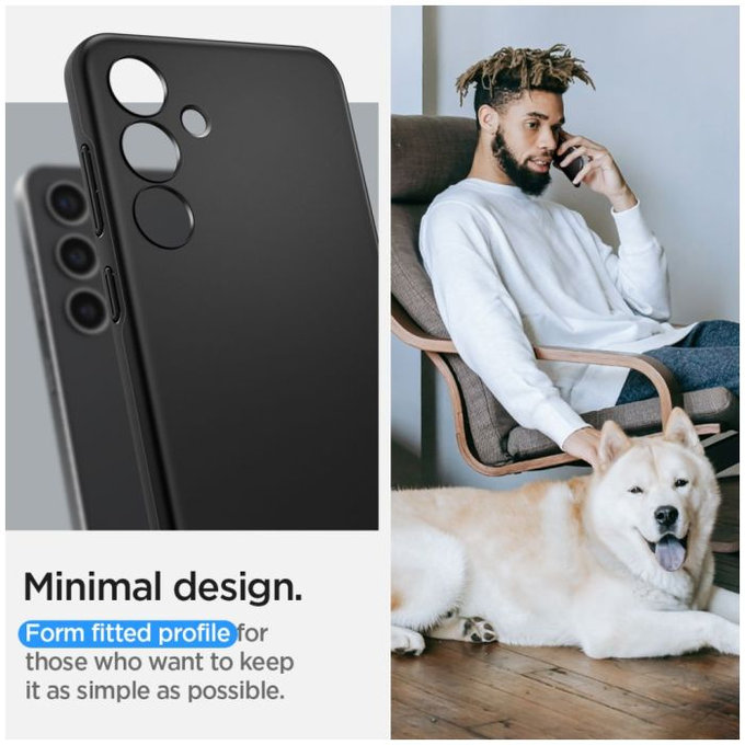 Θήκη Thin Fit για Samsung S24 | Μαύρο | Black | Spigen
