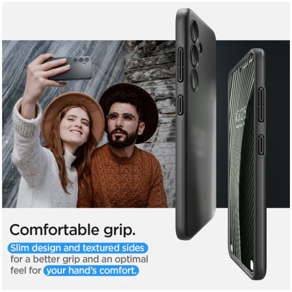 Θήκη Thin Fit για Samsung S24, Μαύρο, Black, Spigen