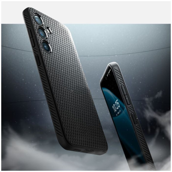 Θήκη Liquid Air για Samsung S24, Matte Black, Spigen