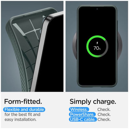 Θήκη Liquid Air για Samsung S24 | Abyss Green | Spigen