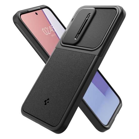 Θήκη Optik Armor για Samsung S24 | Μαύρο | Black | Spigen