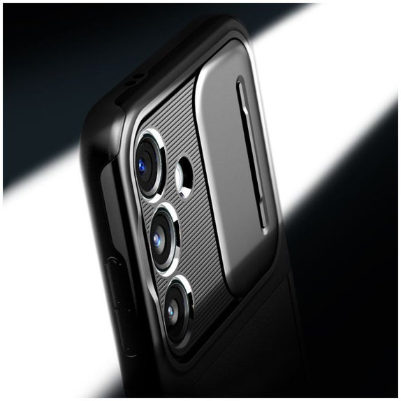 Θήκη Optik Armor για Samsung S24 | Μαύρο | Black | Spigen