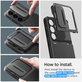 Θήκη Optik Armor για Samsung S24 | Μαύρο | Black | Spigen