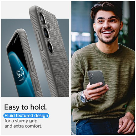 Θήκη Liquid Air για Samsung S24, Granite Grey, Spigen