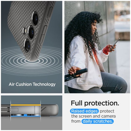 Θήκη Liquid Air για Samsung S24, Granite Grey, Spigen