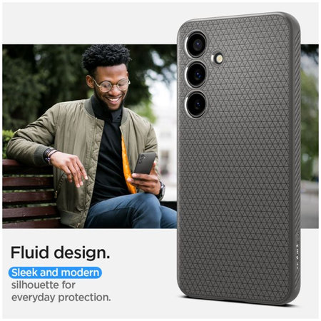 Θήκη Liquid Air για Samsung S24, Granite Grey, Spigen