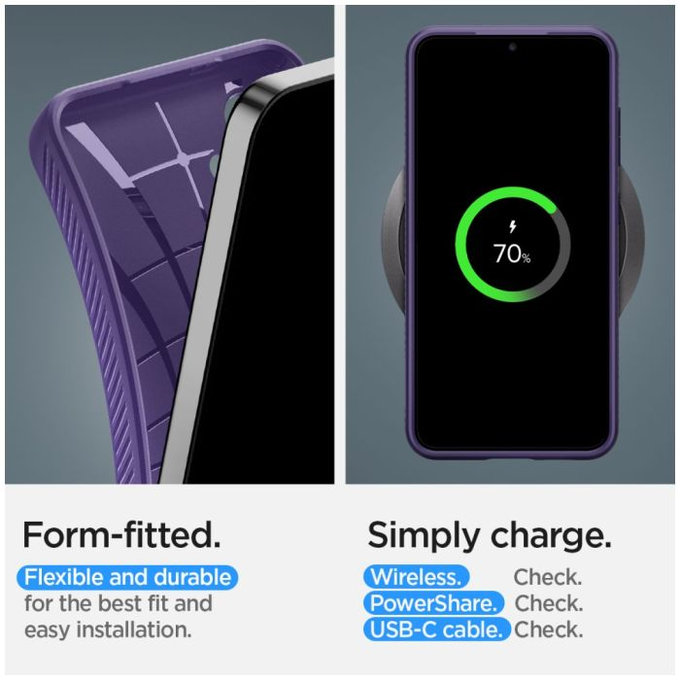 Θήκη Liquid Air για Samsung S24 |  Deep Purple | Spigen